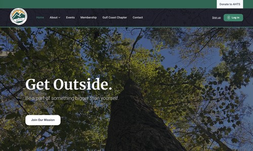 AHTS Website screenshot