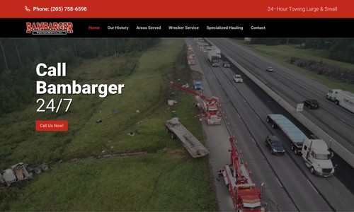 Bambarger Website screenshot